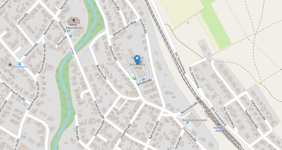 Kartenausschnitt der OpenStreetMap-Karte